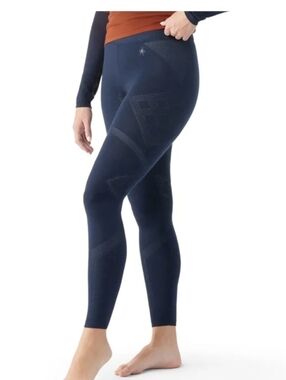 Smartwool Navy- Pomegranate Intraknit Women's Leggings Sz.S NWT